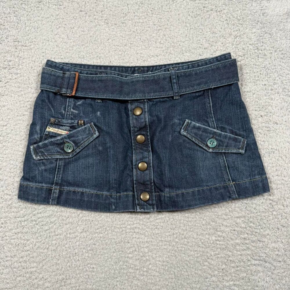 Diesel Women's Blue and Navy Skirt